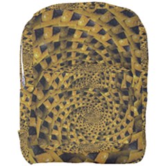 Spiral Symmetry Geometric Pattern Black Backgrond Full Print Backpack by dflcprintsclothing