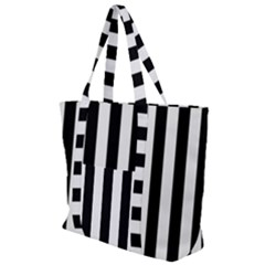 Stripes Geometric Pattern Digital Art Art Abstract Abstract Art Zip Up Canvas Bag by Proyonanggan