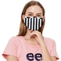 Stripes Geometric Pattern Digital Art Art Abstract Abstract Art Fitted Cloth Face Mask (Adult) View1
