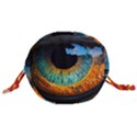 Eye Bird Feathers Vibrant Drawstring Bucket Bag View3