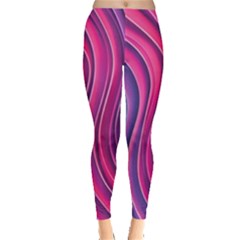 Spiral Swirl Pattern Light Circle Everyday Leggings  by Ndabl3x