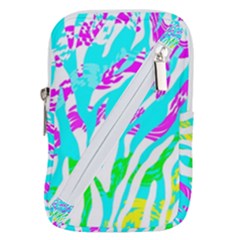 Animal Print Bright Abstract Belt Pouch Bag (small) by Ndabl3x