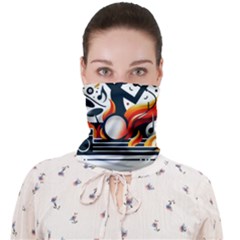 Abstract Drummer Face Covering Bandana (adult) by RiverRootz