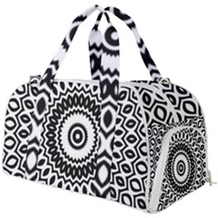 Circular Concentric Radial Symmetry Abstract Burner Gym Duffle Bag by Proyonanggan