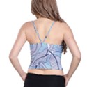 Tropical Flower Seamless Pattern Spaghetti Strap Bra Top View2