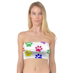Pawprints Paw Prints Paw Animal Bandeau Top by Apen