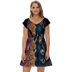 Schwarz Dg9jyfkze1mwpbzobw7q--1--fzuss 6 9444x (1) Short Sleeve Tiered Mini Dress by 2607694a