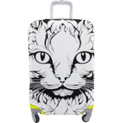 Cat - Artistic Paper Cut Luggage Cover (large) by 2607694c