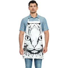 Cat - Artistic Paper Cut Kitchen Apron by 2607694c