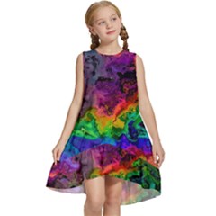 Pride Marble Kids  Frill Swing Dress by MRNStudios