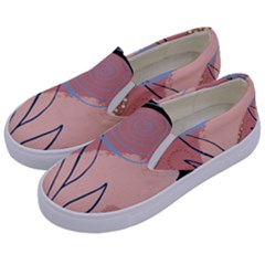 Abstract Boho Bohemian Style Retro Vintage Kids  Canvas Slip Ons by Proyonanggan