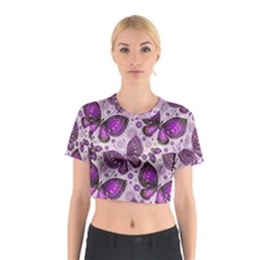 Butterflies Butterfly Insect Nature Cotton Crop Top by Proyonanggan