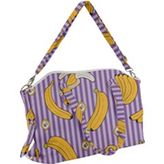 Pattern Bananas Fruit Tropical Seamless Texture Graphics Canvas Crossbody Bag by Bedest