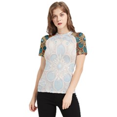 Pattern 1 Muster 7a Women s Short Sleeve Rash Guard by 2607694c