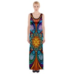 Schwarz Bunt Thigh Split Maxi Dress by 2607694c