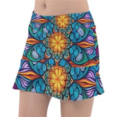 Schwarz Bunt Classic Tennis Skirt by 2607694c
