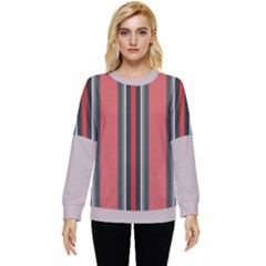 Rosa Grau Streifen Hidden Pocket Sweatshirt by 2607694c