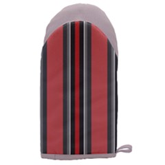 Rosa Grau Streifen Microwave Oven Glove by 2607694c