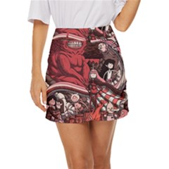 Adventure Time Cartoon Mini Front Wrap Skirt by Bedest
