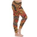 Bright Seamless Pattern With Paisley Mehndi Elements Hand Drawn Wallpaper With Floral Traditional In Classic Winter Leggings View3