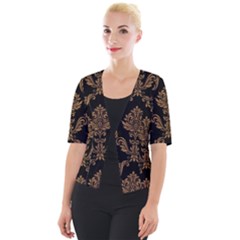 Vintage-pattern Cropped Button Cardigan by Ket1n9