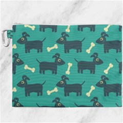 Happy Dogs Animals Pattern Canvas Cosmetic Bag (xxxl) by Ket1n9