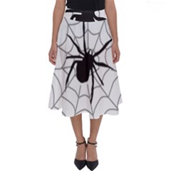 Spider Web Perfect Length Midi Skirt by Azkajaya