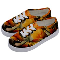 Yellow Butterfly Flower Kids  Classic Low Top Sneakers by Azkajaya