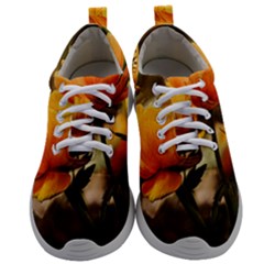 Yellow Butterfly Flower Mens Athletic Shoes by Azkajaya