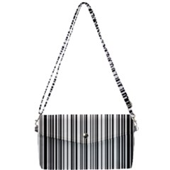Barcode Pattern Removable Strap Clutch Bag by Ket1n9