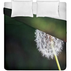 White Flower Duvet Cover Double Side (king Size) by Azkajaya