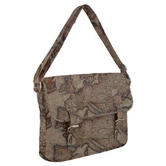 Old Vintage Classic Map Of Europe Buckle Messenger Bag by Paksenen