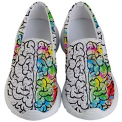 Brain Mind Psychology Idea Drawing Kids Lightweight Slip Ons by Loisa77
