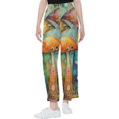 Whimsical Mushrooms Colorful Patterns Women s Pants  by Loisa77