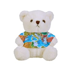 World Map Full Print Cuddly Teddy Bear by Ket1n9