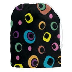 Abstract Background Retro 60s 70s Drawstring Pouch (3xl) by Apen