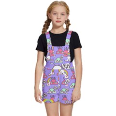 Cloud Seamless Pattern Kids  Short Overalls by Apen