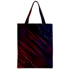 Illustrations Space Purple Zipper Classic Tote Bag by anzea