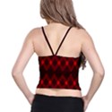 pattern red black, Spaghetti Strap Bra Top View2