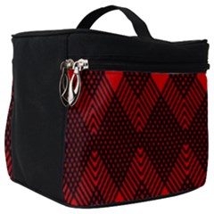 Pattern Red Black, Make Up Travel Bag (big) by 2607694c