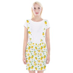 Illustrations Lemon Citrus Fruit Yellow Braces Suspender Skirt by anzea