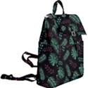 Tropical Leaves Pattern Buckle Everyday Backpack View2
