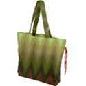 Zig Zag Chevron Classic Pattern Drawstring Tote Bag View1