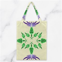 Thistle Flower Purple Thorny Flora Classic Tote Bag by Bajindul