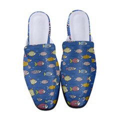 Sea Fish Blue Submarine Animal Women s Classic Backless Heels by Proyonanggan