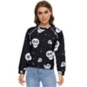 Skull Pattern Women s Long Sleeve Raglan T-Shirt View1