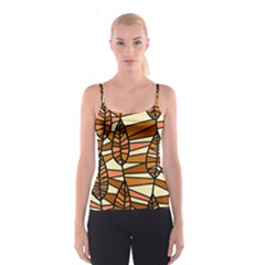 Autumn Leaf Mosaic Seamless Spaghetti Strap Top by Hannah976