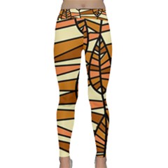 Autumn Leaf Mosaic Seamless Classic Yoga Leggings by Hannah976