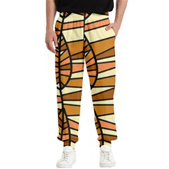 Autumn Leaf Mosaic Seamless Men s Elastic Waist Pants by Hannah976