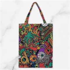 Cute Cartoon Doodle Classic Tote Bag by Bedest